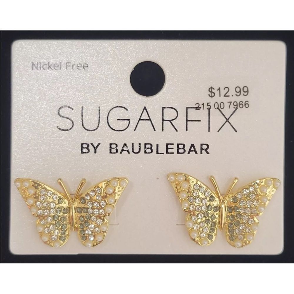 Baublebar butterfly earrings 